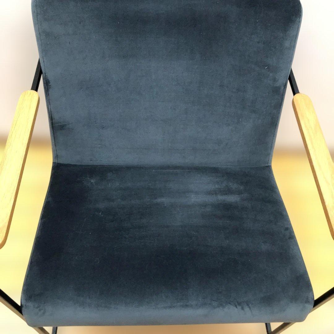 送料無料 1人掛け ソファ 北欧風 モダン インテリア ベロア 88269