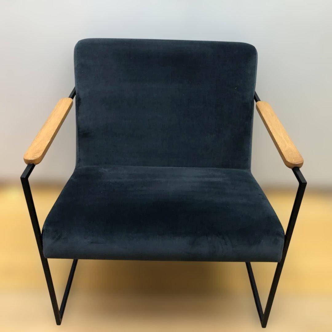 送料無料 1人掛け ソファ 北欧風 モダン インテリア ベロア 88269