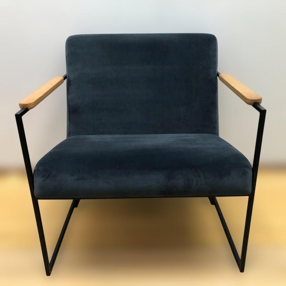 送料無料 1人掛け ソファ 北欧風 モダン インテリア ベロア 88269