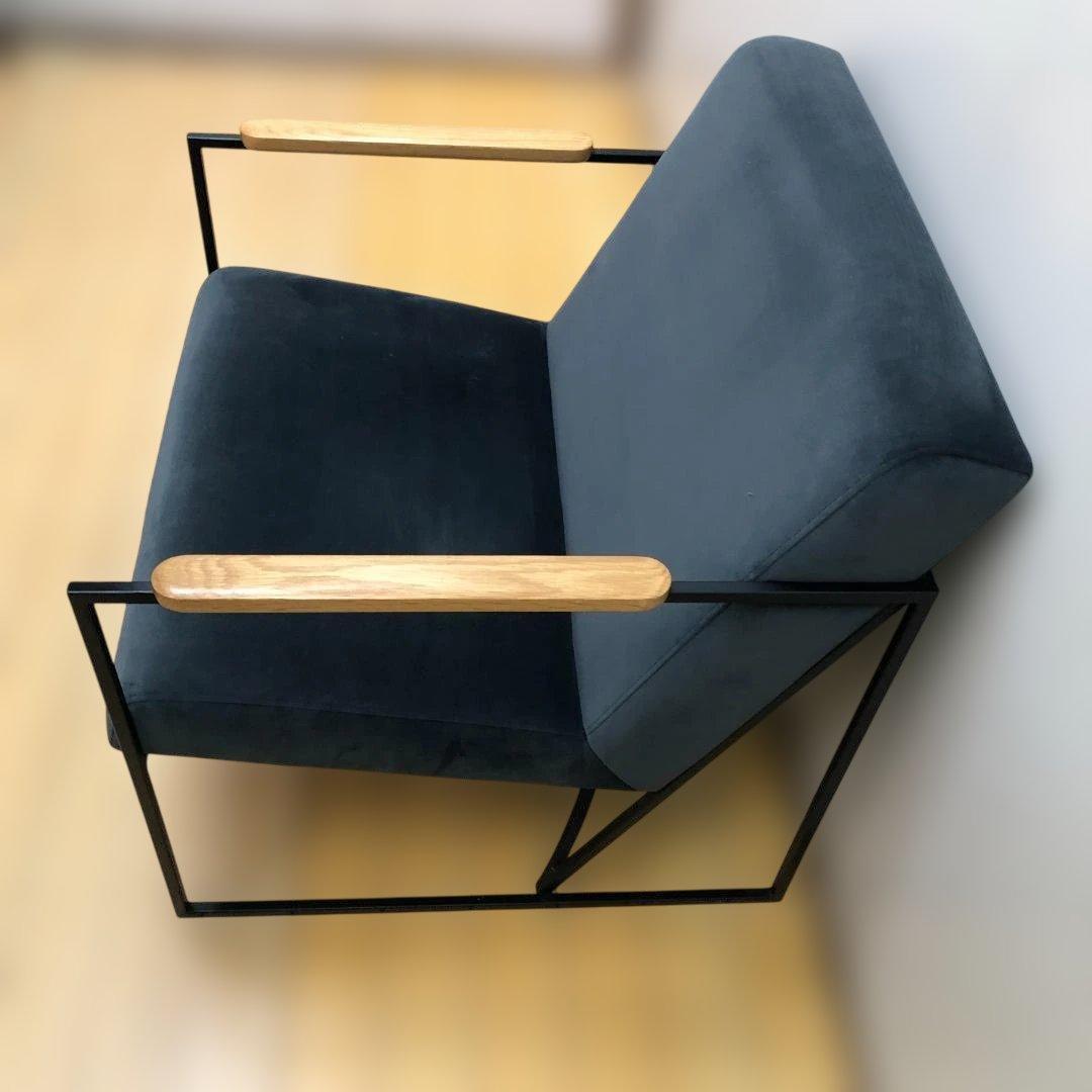 送料無料 1人掛け ソファ 北欧風 モダン インテリア ベロア 88269