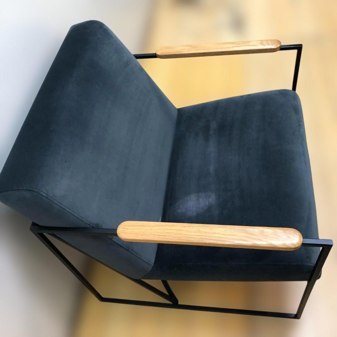 送料無料 1人掛け ソファ 北欧風 モダン インテリア ベロア 88269