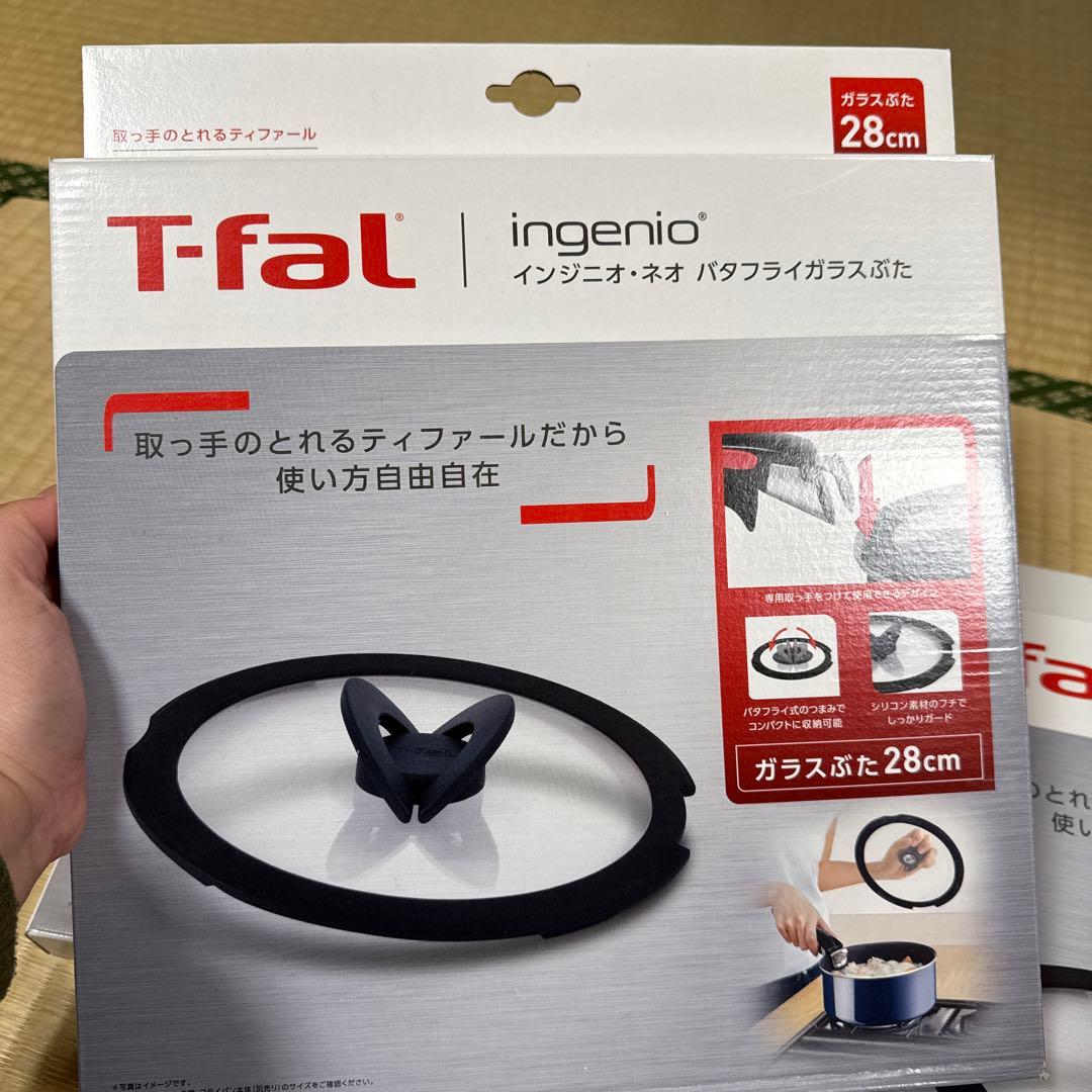 T-fal ガラス蓋 24cm1枚 28cm2枚 セット計3セット