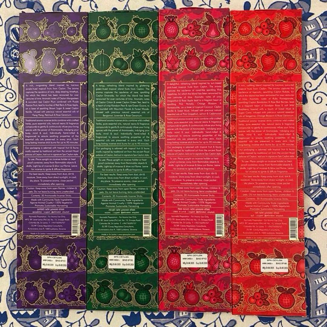 値下げ‼️新作❣️日本未発売　SPA CEYLON お香　4種類セット