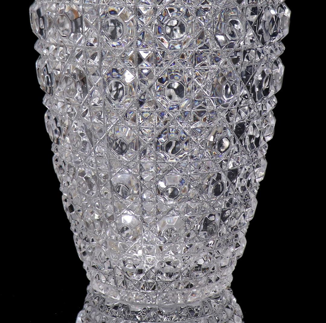 オールド・バカラ 大型花瓶 ディアマン・ピエーリー 20.8cm 1.3kg