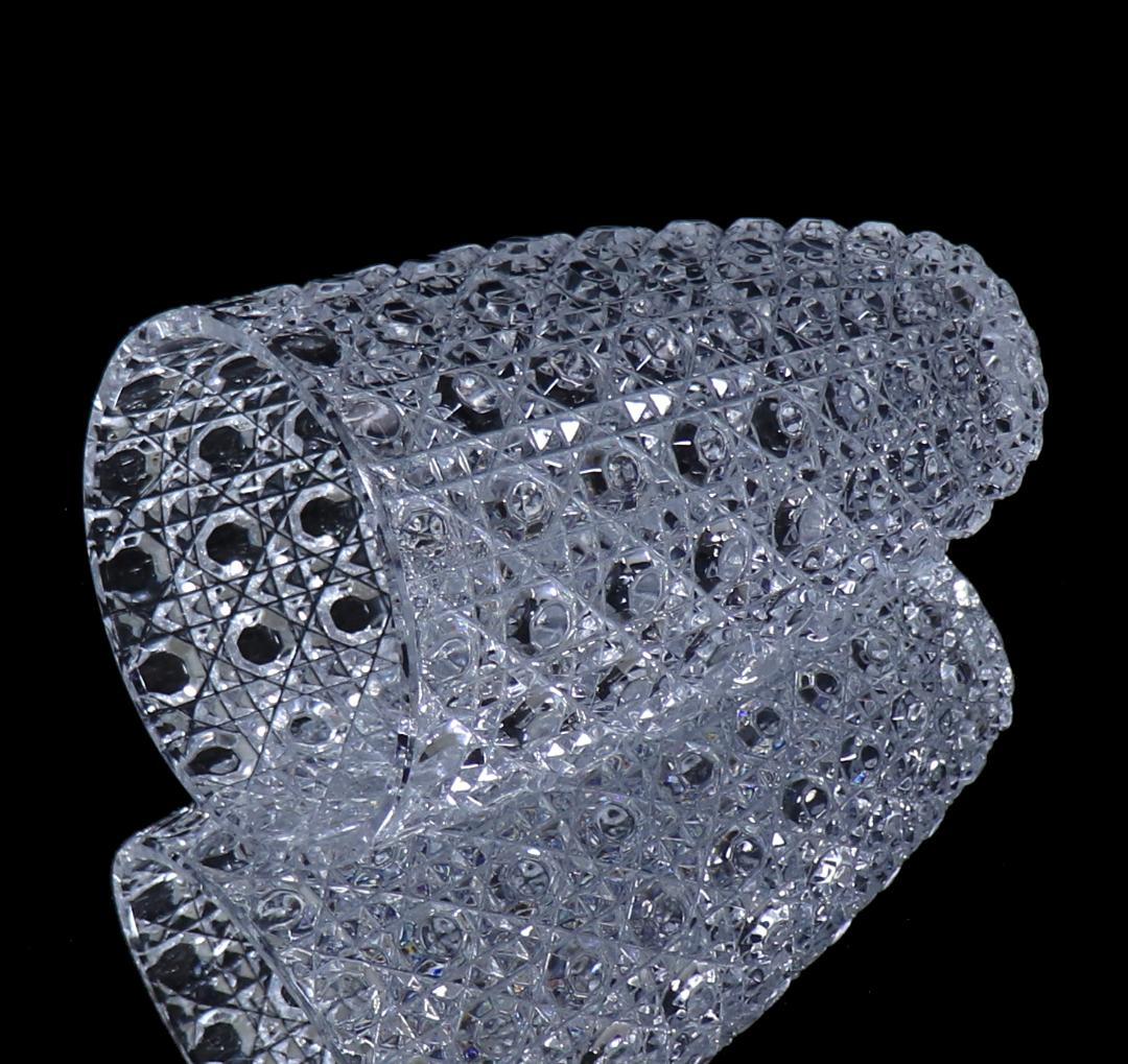 オールド・バカラ 大型花瓶 ディアマン・ピエーリー 20.8cm 1.3kg