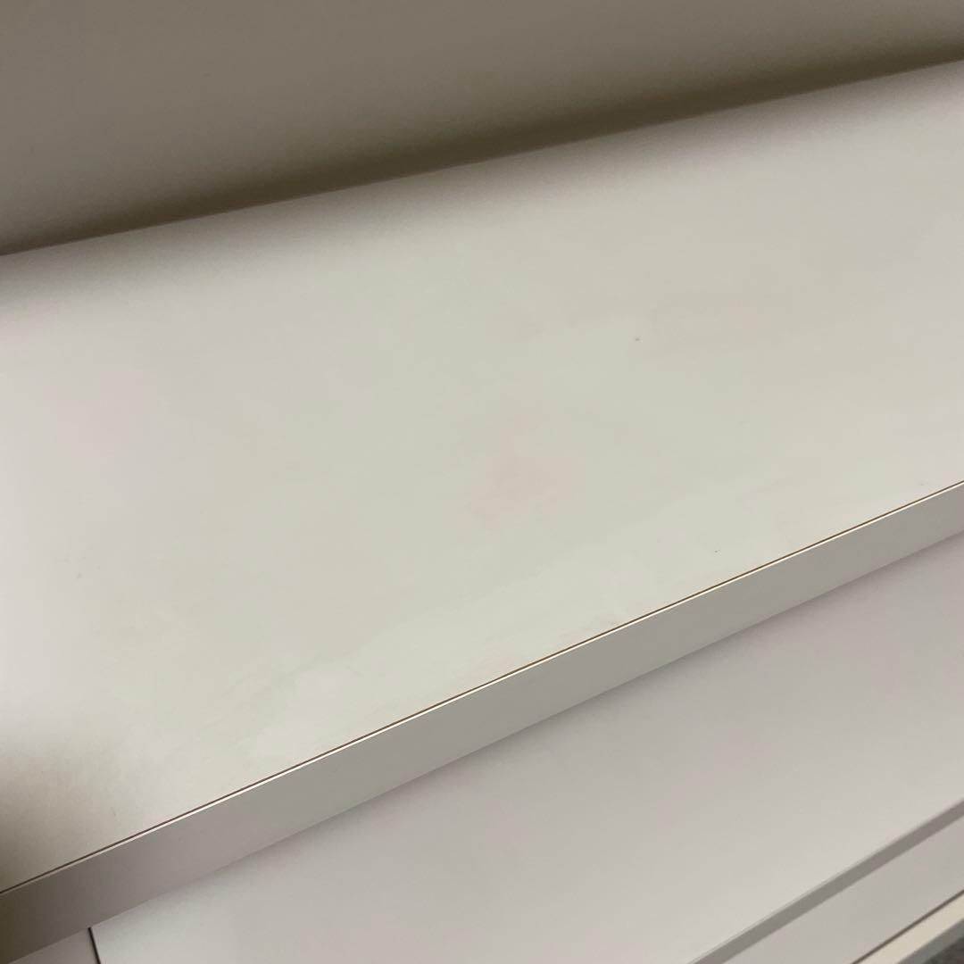 ホワイト 6段本棚 木製