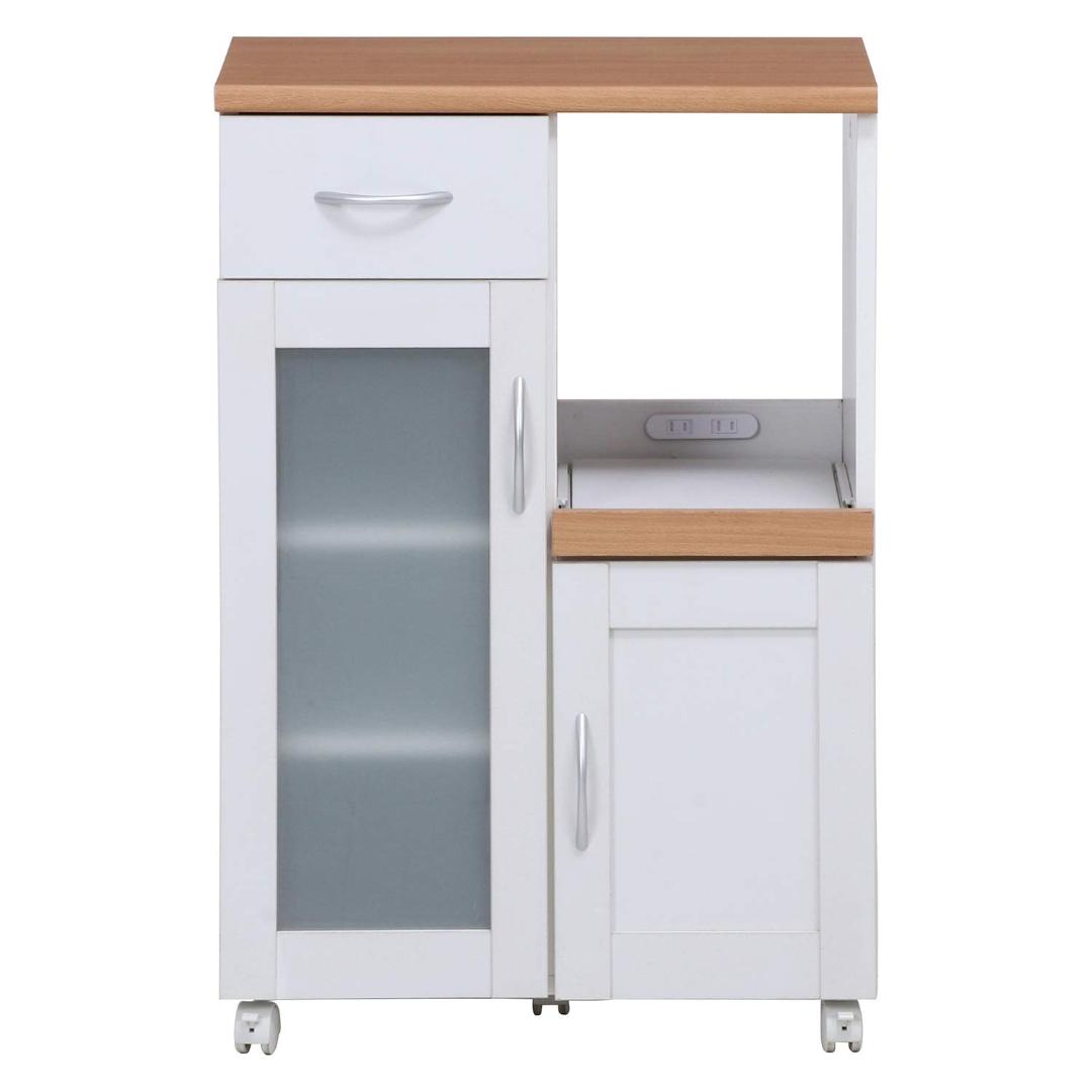 収納 キッチンカウンター キャスター付き 引き出し収納