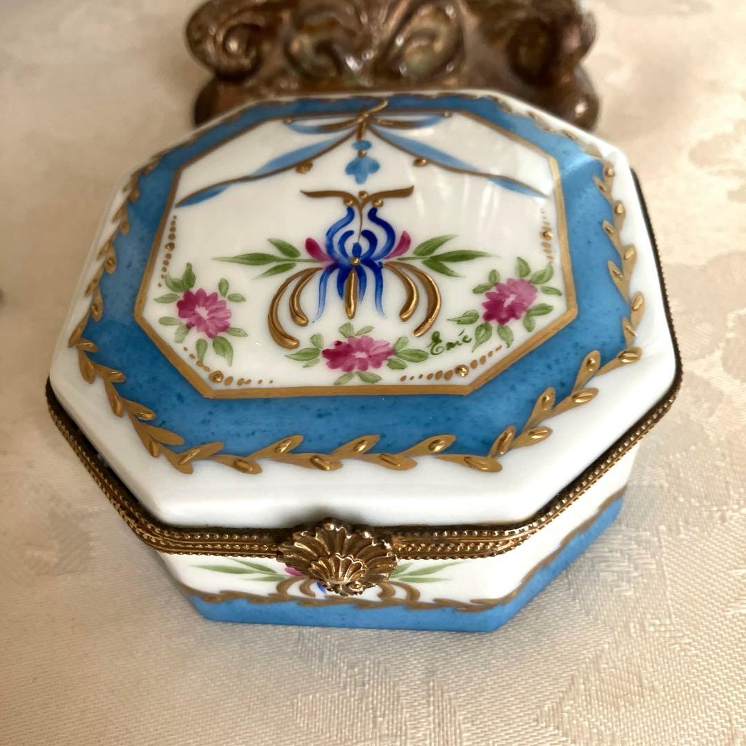 ❤️最終価格❤️ロールセリニャック　手描き　24金　リモージュボックス　小物入