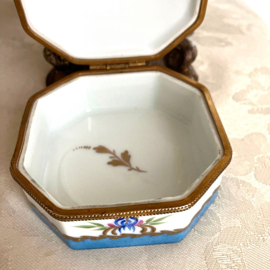 ❤️最終価格❤️ロールセリニャック　手描き　24金　リモージュボックス　小物入