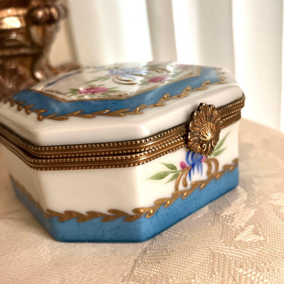 ❤️最終価格❤️ロールセリニャック　手描き　24金　リモージュボックス　小物入