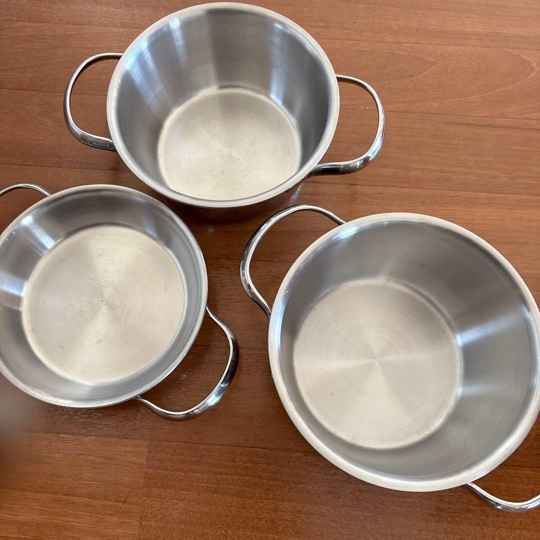 ビタクラフト　両手鍋 ミニパン3個セット