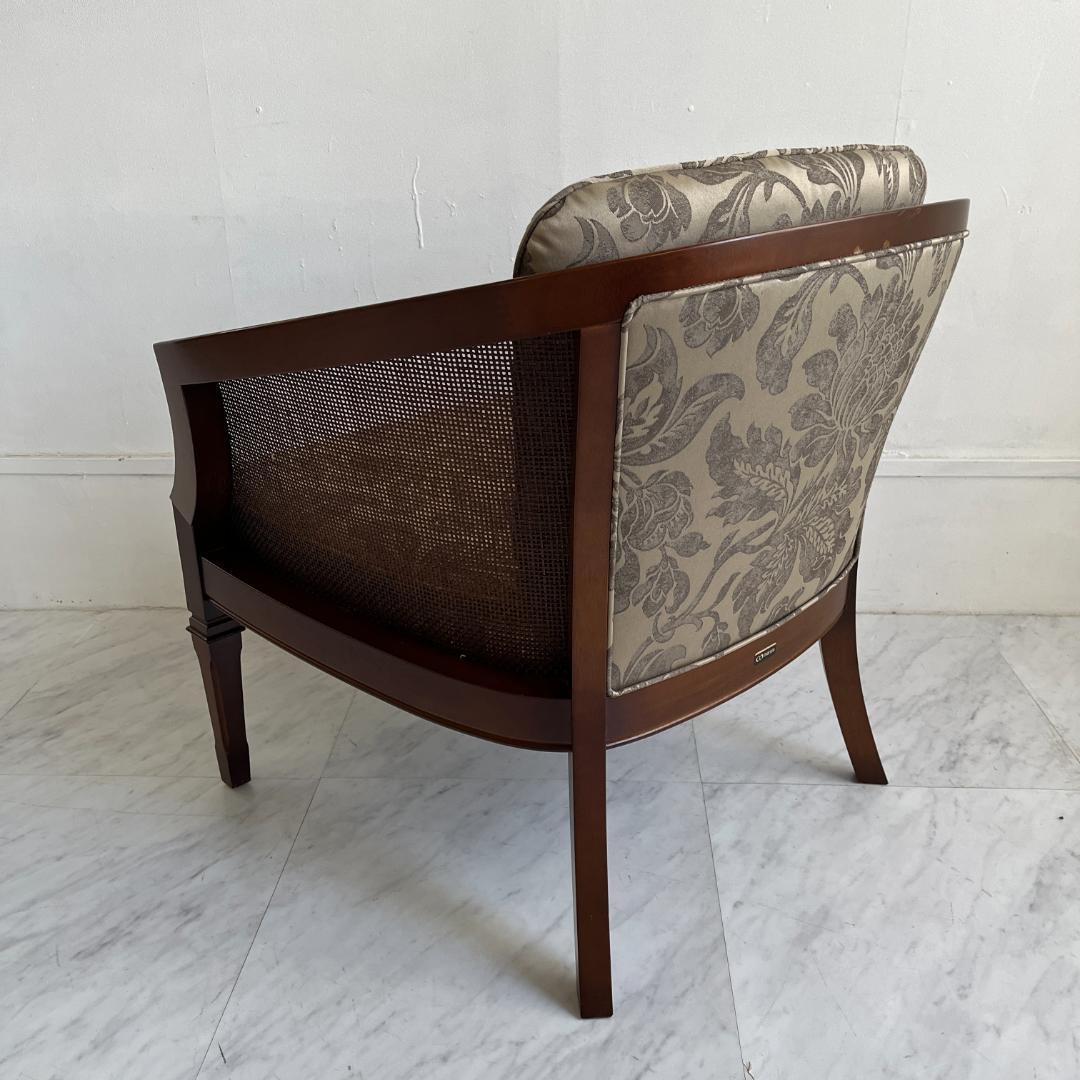 マルニ木工 アームチェア 木製 椅子 籐 ニース