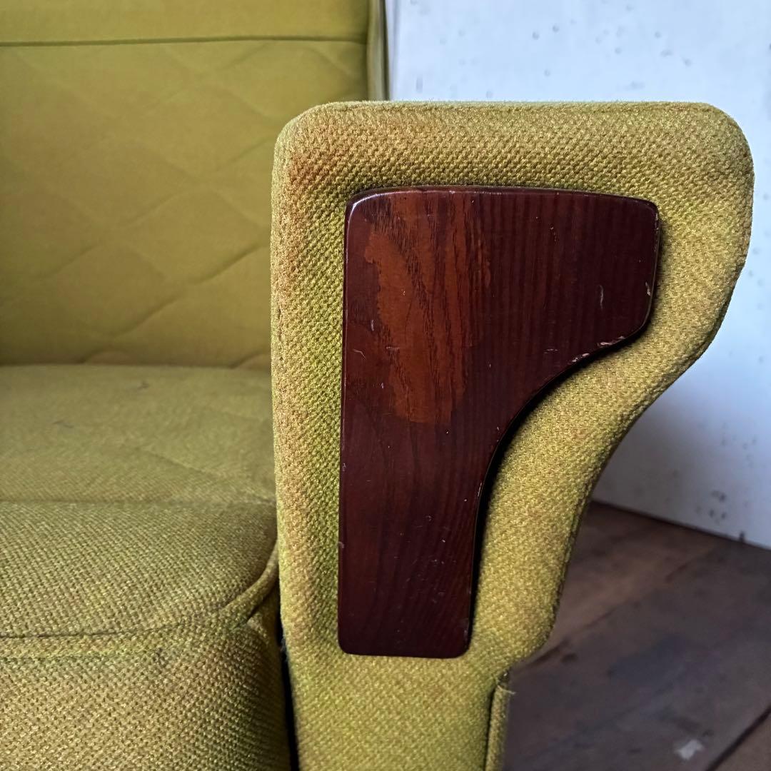 国産ヴィンテージ レトロ ミッドセンチュリー 1人掛けソファ ①