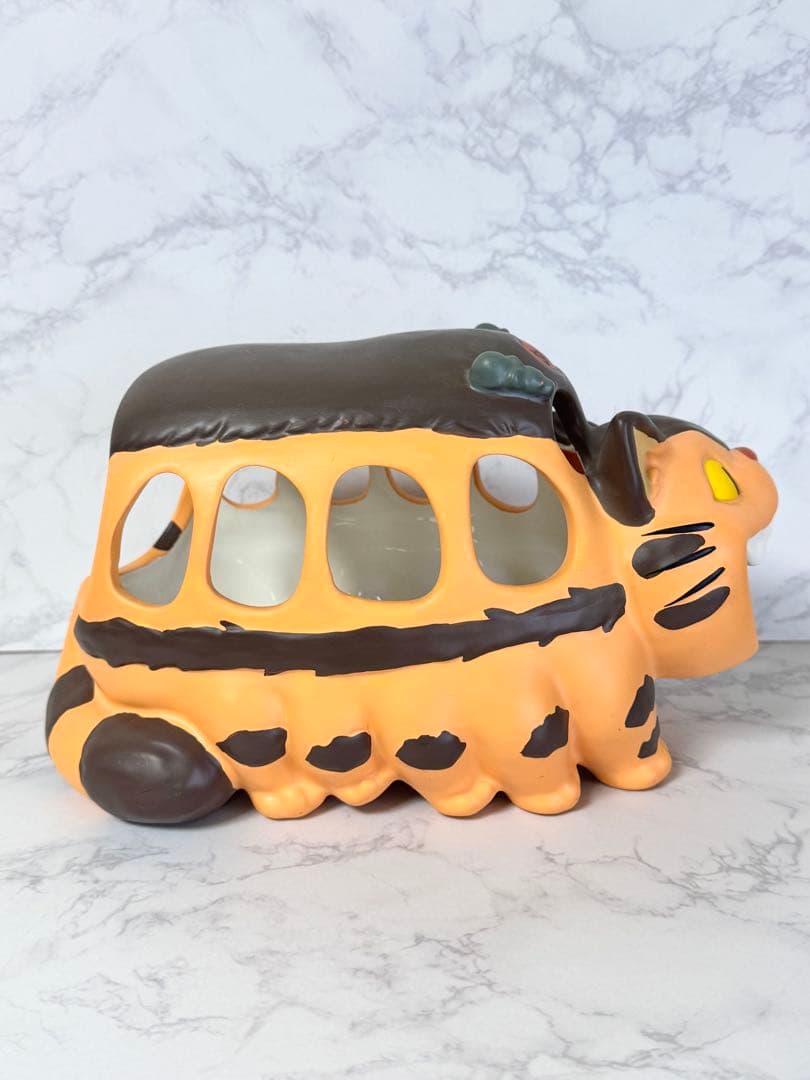 【激レア】ネコバスの蚊取り線香入れ（陶器製）