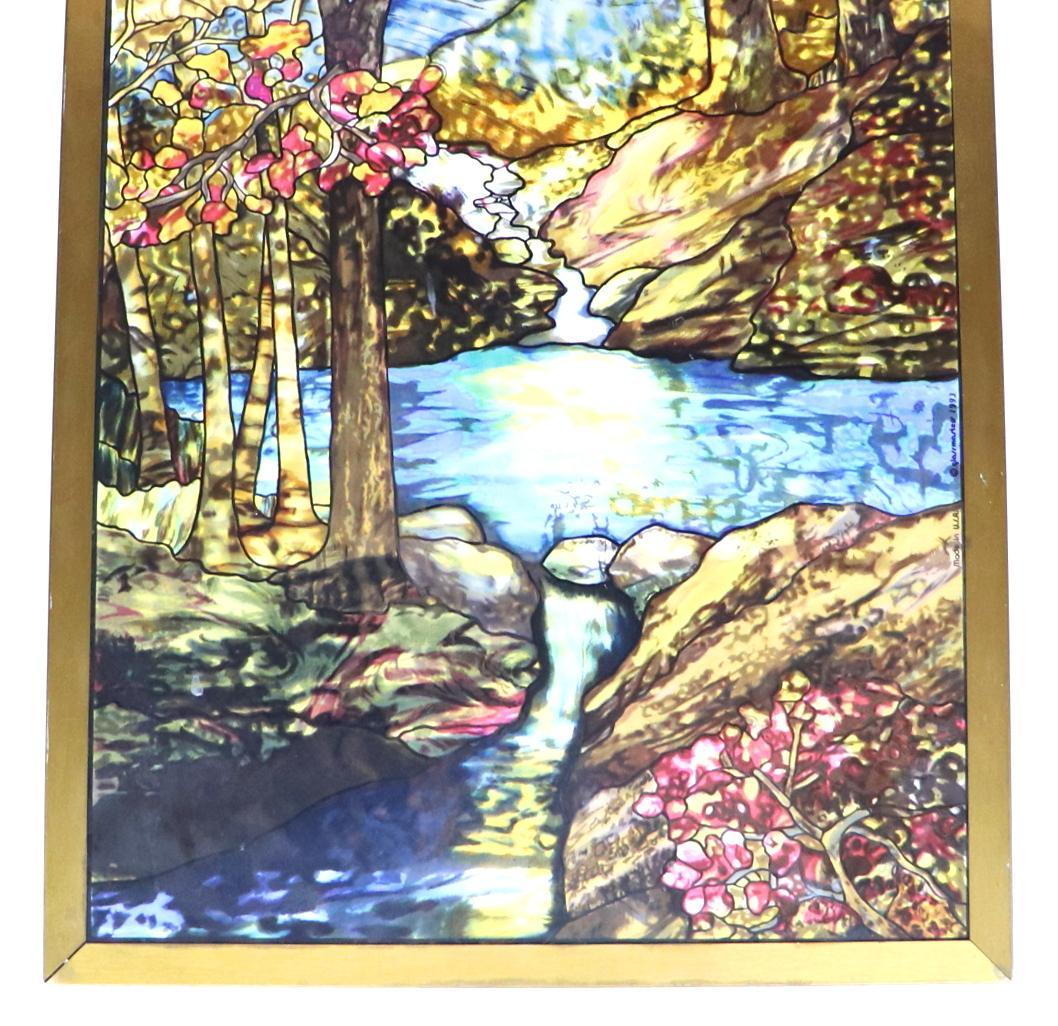 ルイス・C・ティファニー ヴィンテージステンドグラス 稀少型 黄金の風景 美術館
