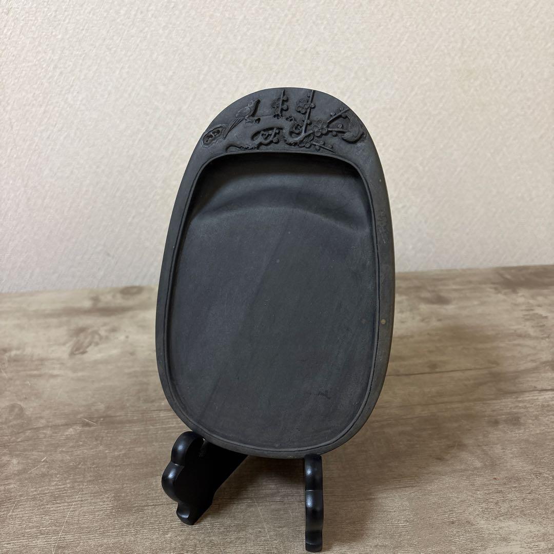 梅花坑 端渓硯 書道具 旧坑 鶯 梅 - メルカリ
