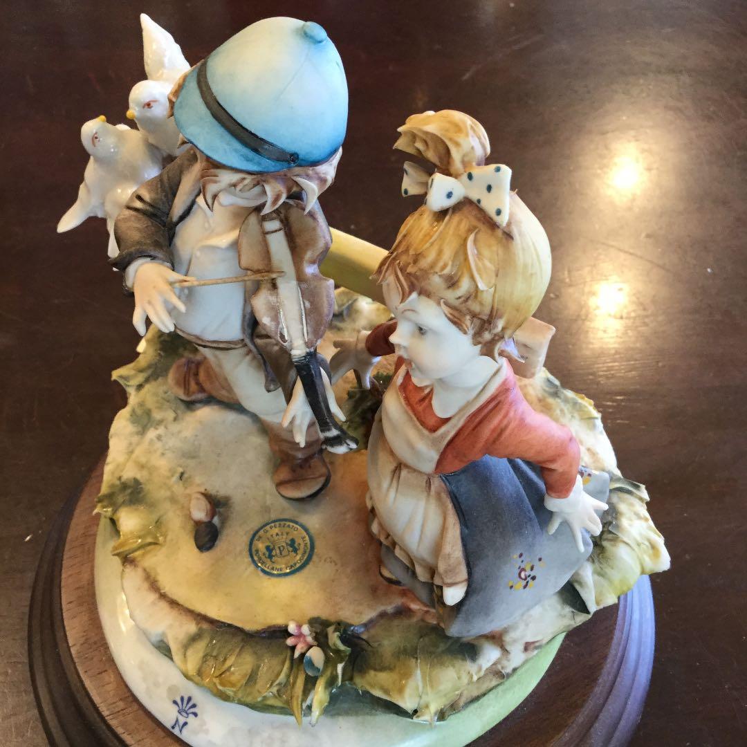 陶器置物   イタリア製  美品  繊細