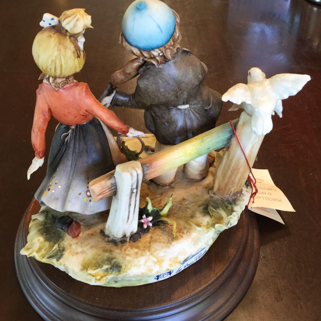 陶器置物   イタリア製  美品  繊細