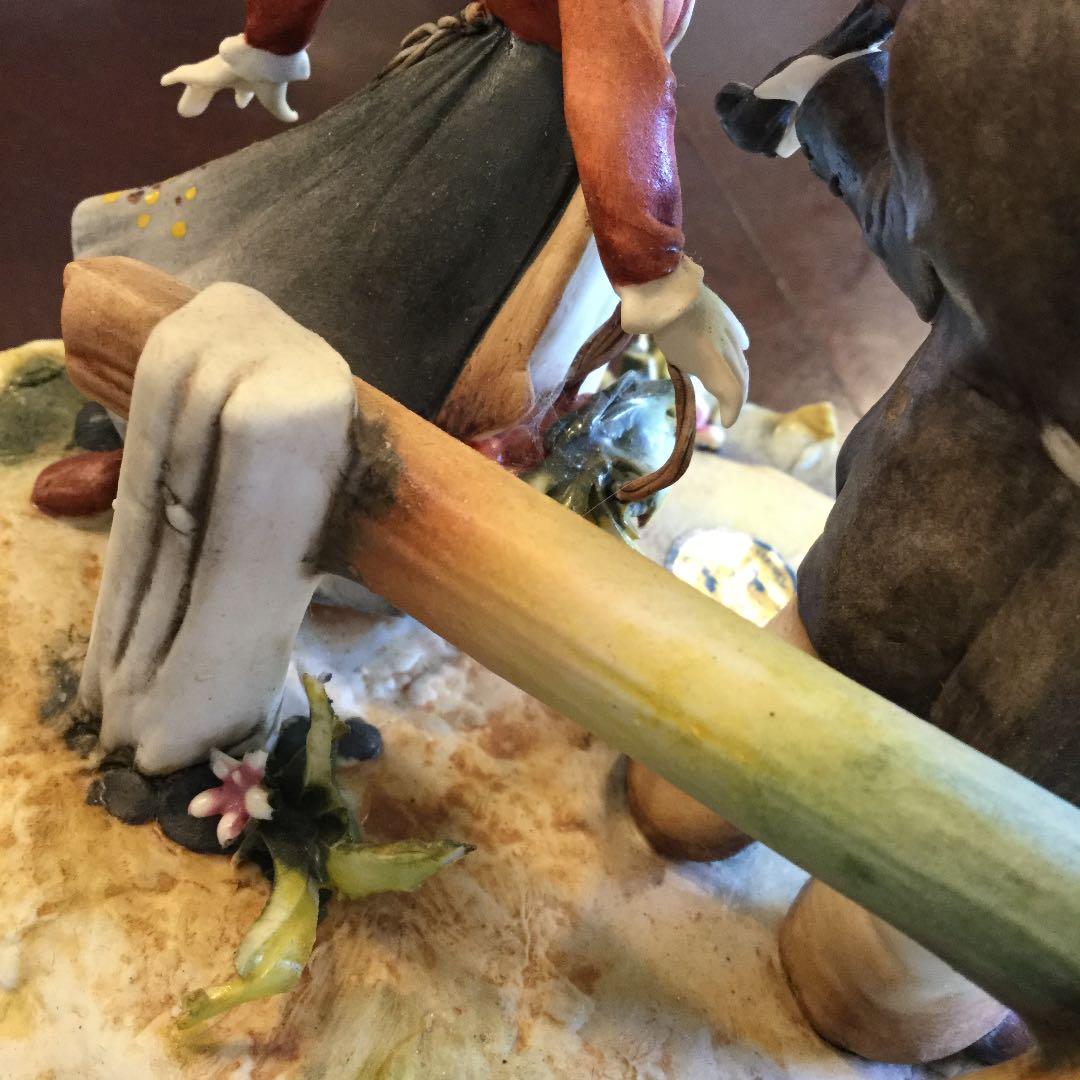 陶器置物   イタリア製  美品  繊細