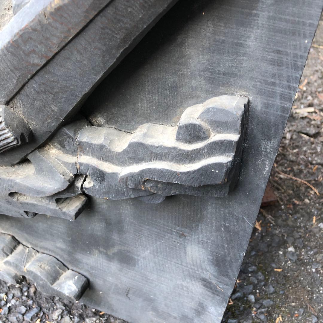 《ひだ41229》恵比寿大黒　彫刻パネル　壁掛け　レリーフ　時代　縁起物