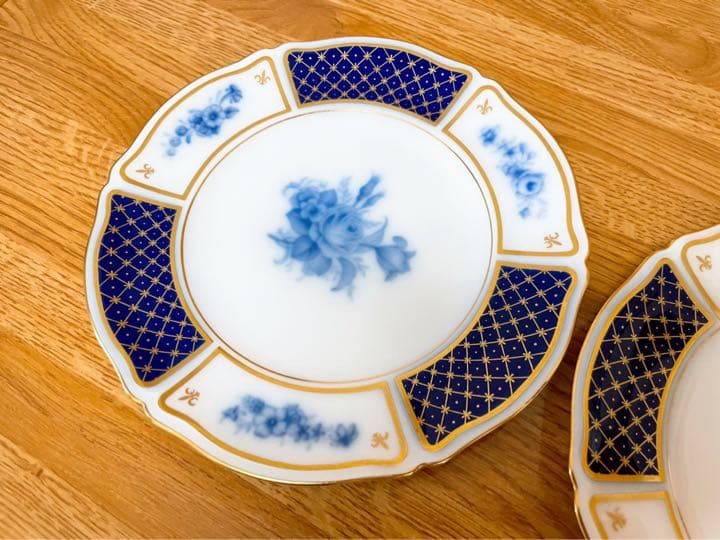 大倉陶園 ブルーインペリアル ペア プレート 皿 ブルーインペリアル
