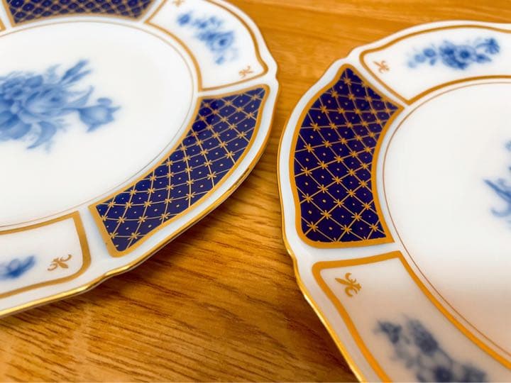 大倉陶園 ブルーインペリアル ペア プレート 皿 ブルーインペリアル