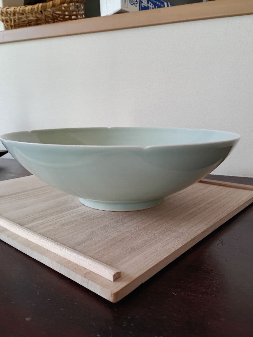 土山敬司＊青磁輪花鉢