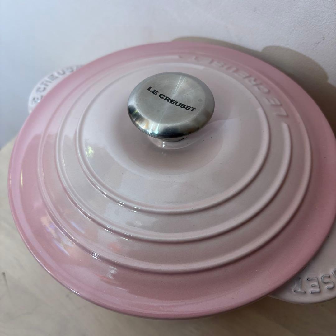 LE CREUSET ピンク 両手鍋 約20cm