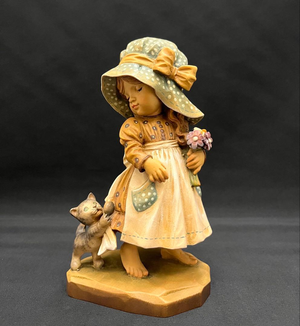 【限定品】ANRI アンリ人形 Sarah Kay「女の子にと子猫」サラ・ケイ