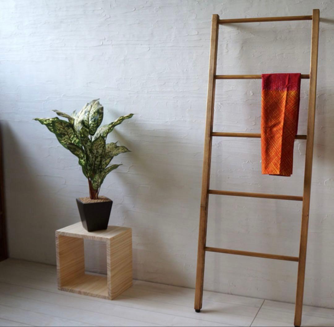 木製 ヴィンテージ ハシゴ ラダーラック 欧風 インテリア