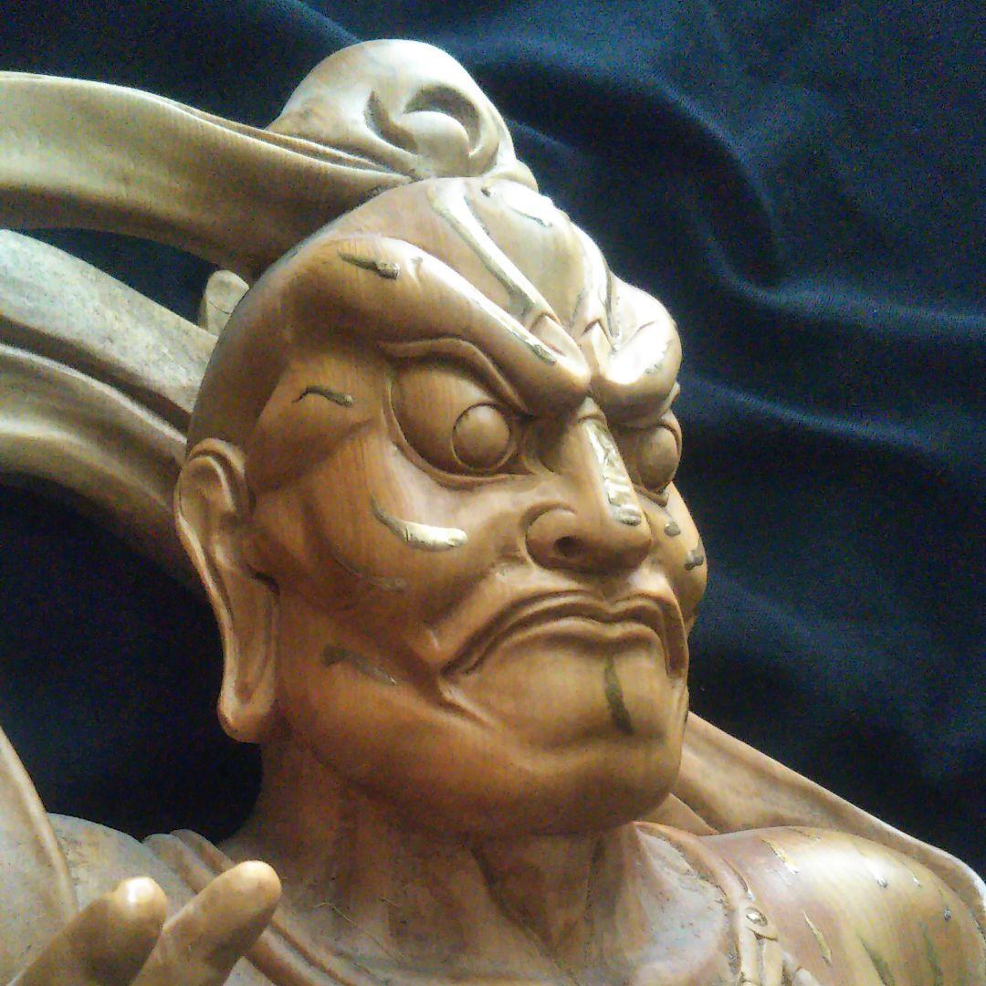 ■物凄く目立ちます■金運上昇【巨大羅漢仁王像】75.5cm【黄金印】【巨大】