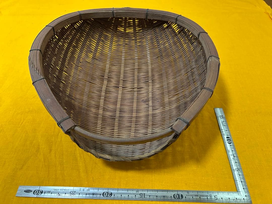 竹製　片口ざる　箕　レトロ