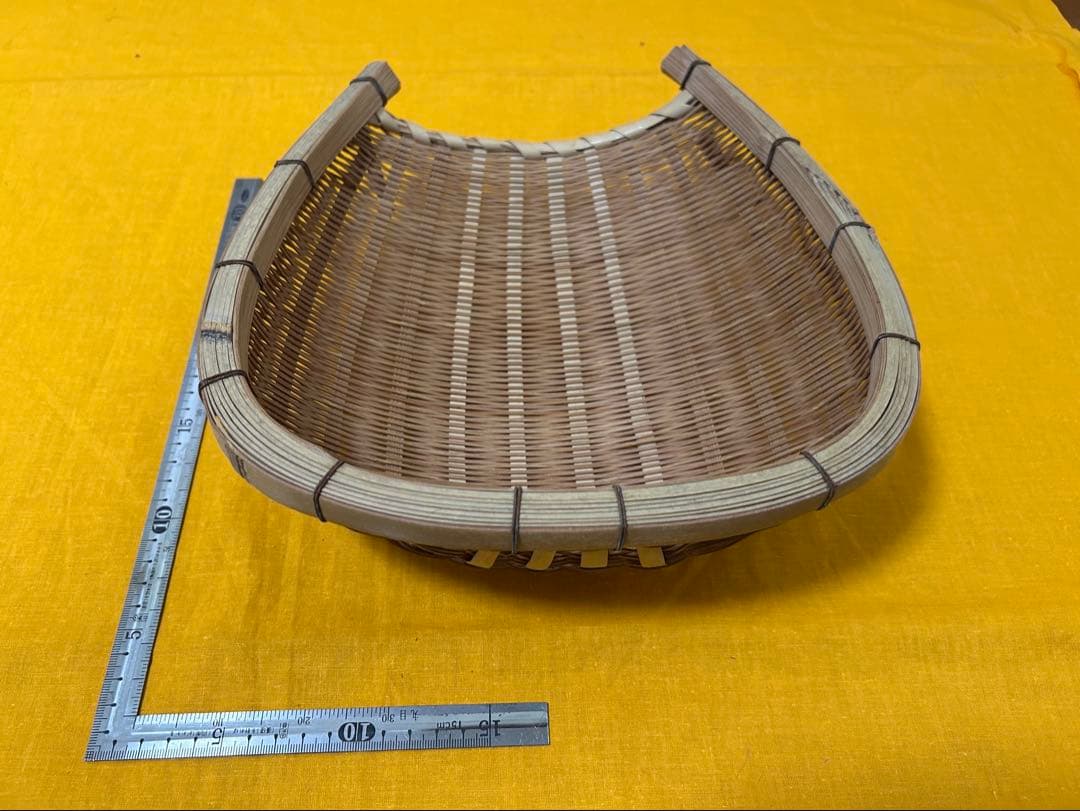 竹製　片口ざる　箕　レトロ