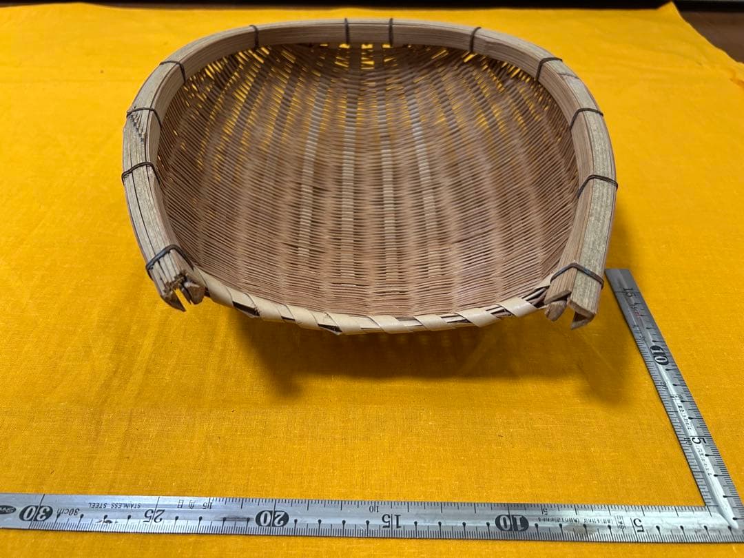 竹製　片口ざる　箕　レトロ