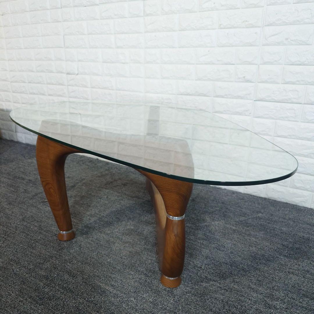 ガラステーブル センターテーブル コーヒーテーブル インテリア 机 J037