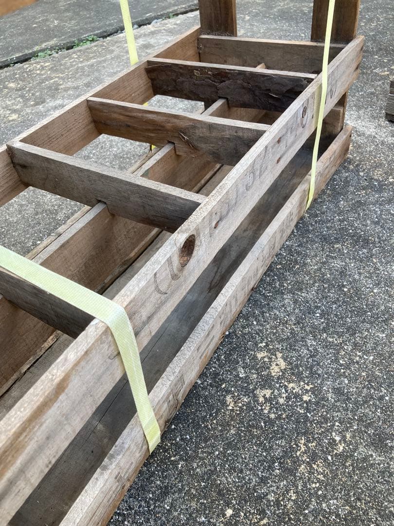 一升瓶ケース 二個 椅子 ビールケース 木箱 ビンテージ インテリア 10