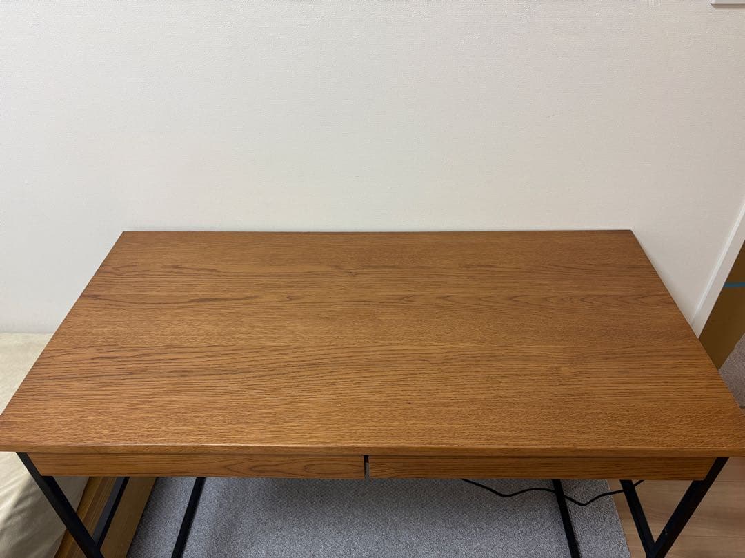 ISSEIKI FERRO デスク　ナチュラルブラウン×ブラック