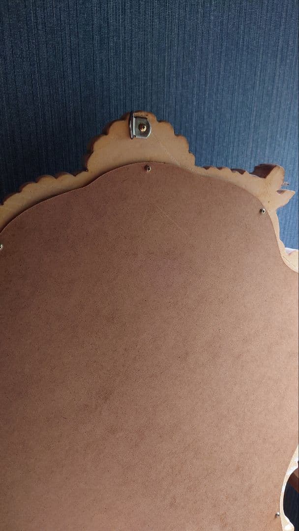 バロックスタイル 壁掛け鏡 オーバル型 エンジェル 大判サイズ