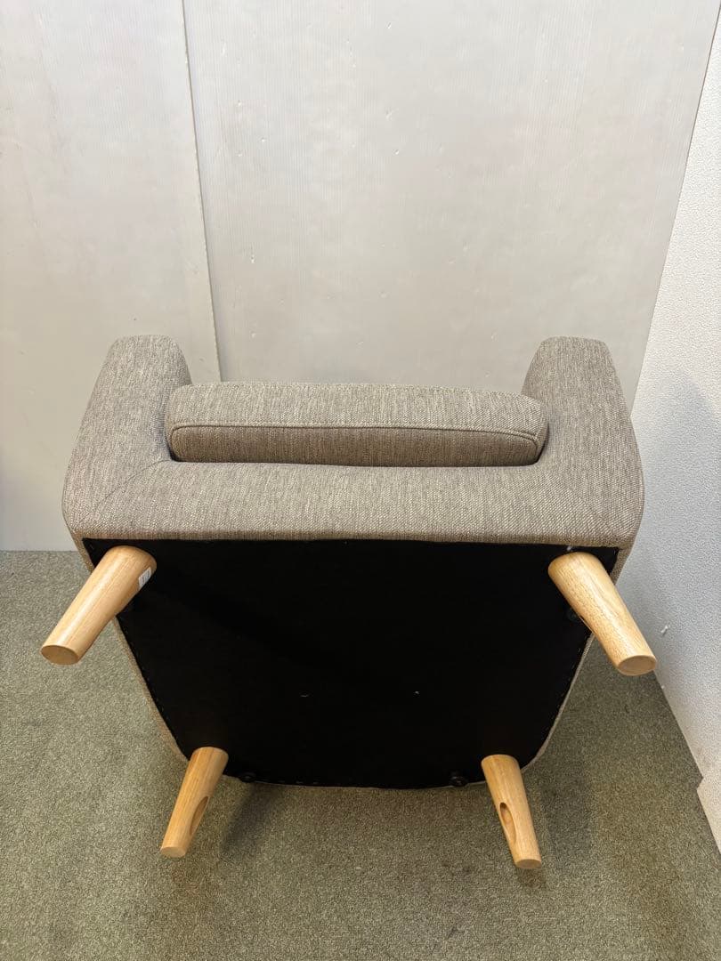 ② 専用カバー付き ニトリ　アクセントチェア　シャルパ3 1Pソファ