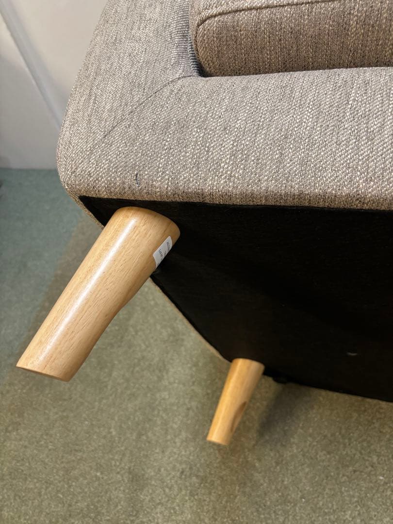 ② 専用カバー付き ニトリ　アクセントチェア　シャルパ3 1Pソファ