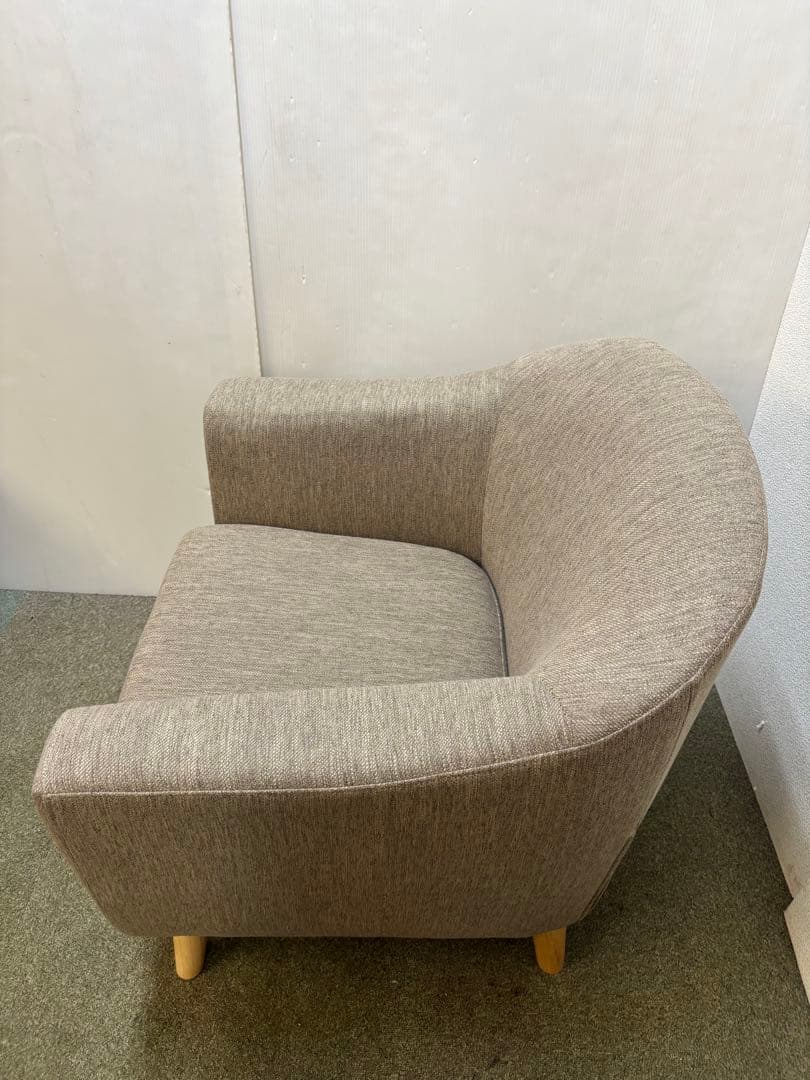 ② 専用カバー付き ニトリ　アクセントチェア　シャルパ3 1Pソファ