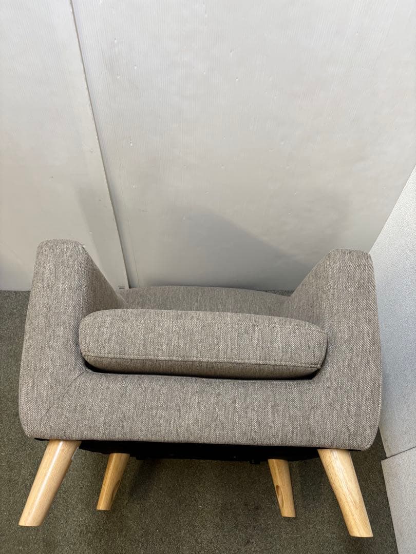 ② 専用カバー付き ニトリ　アクセントチェア　シャルパ3 1Pソファ