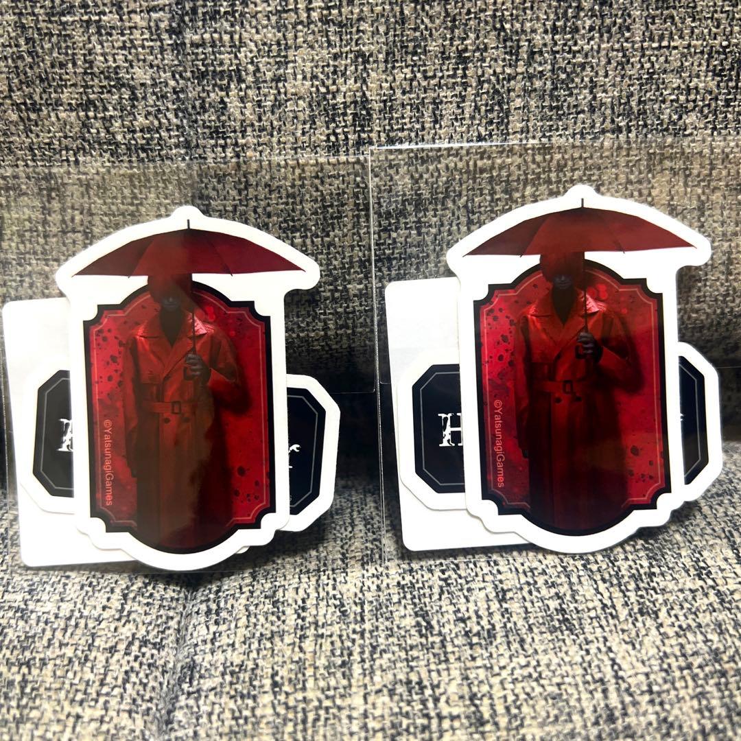 文字化化 赤い傘の男 ステッカー2枚セット 2個 - メルカリ