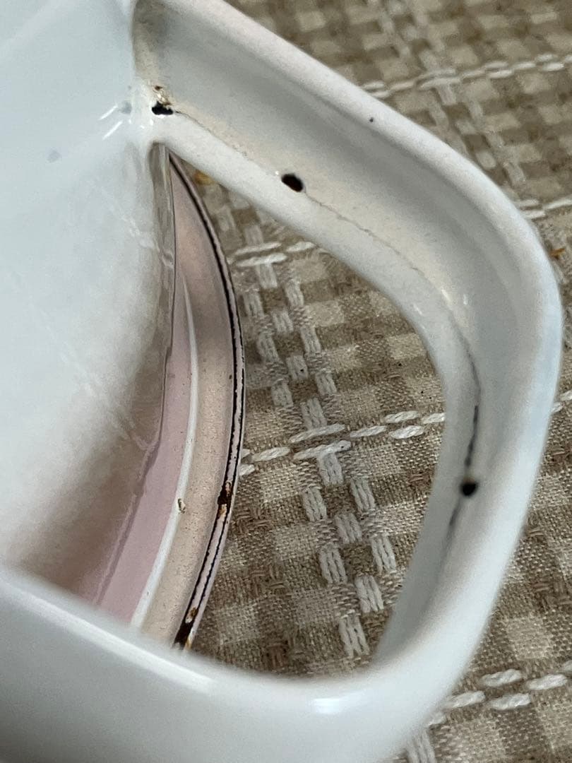 ③imane イマン日本製 ホーローキャニスター ストッカー　丸型 ローズ薔薇