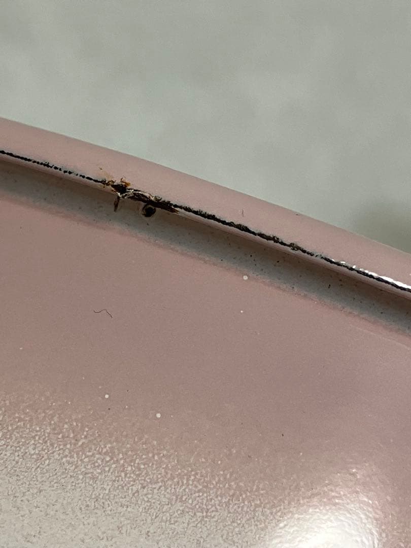 ③imane イマン日本製 ホーローキャニスター ストッカー　丸型 ローズ薔薇