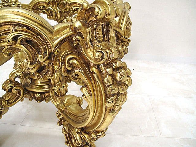 【展示品】SILIK シリック ヴェネチアン様式 ガラストップ リビングテーブル