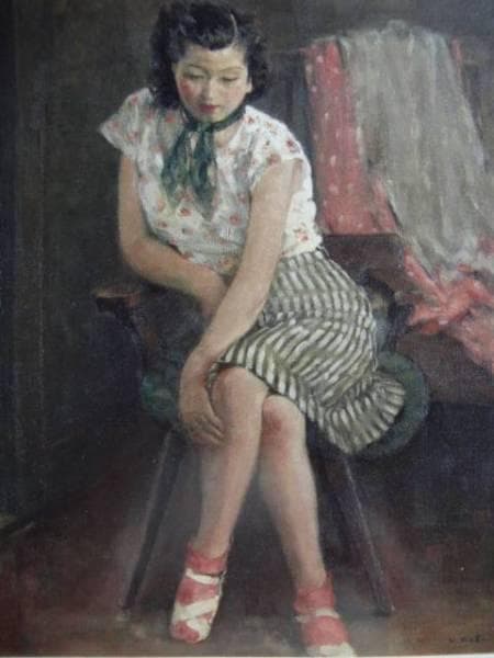 鬼頭　鍋三郎、コスチューム麻子、希少な画集より、新品高級額装付