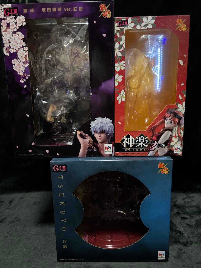 G.E.M.シリーズ　銀魂　坂田銀時　神楽　月詠