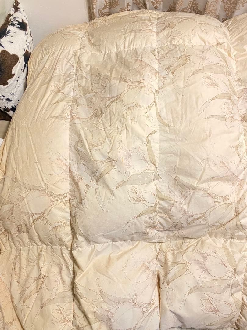 羽毛布団 ダブルサイズ 訳あり