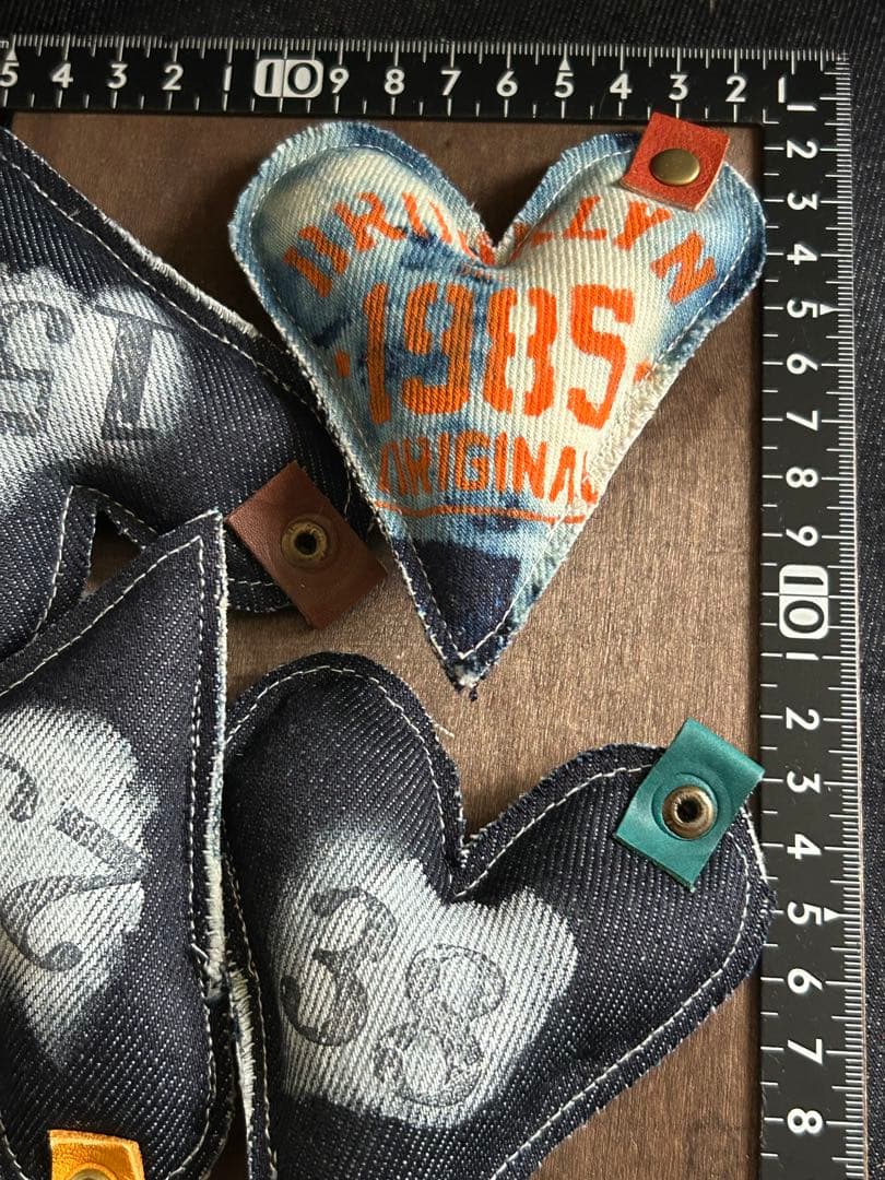 ブリーチデニムぷっくりハートAmerican No.498